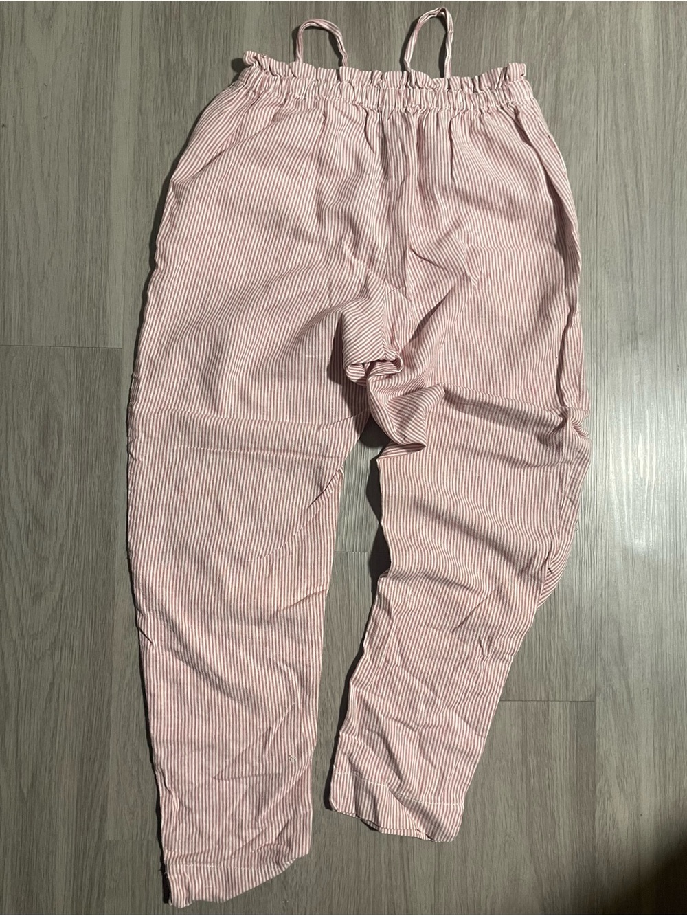 Pink Striped Drawstring Lounge Pants - Picture 5 of 6